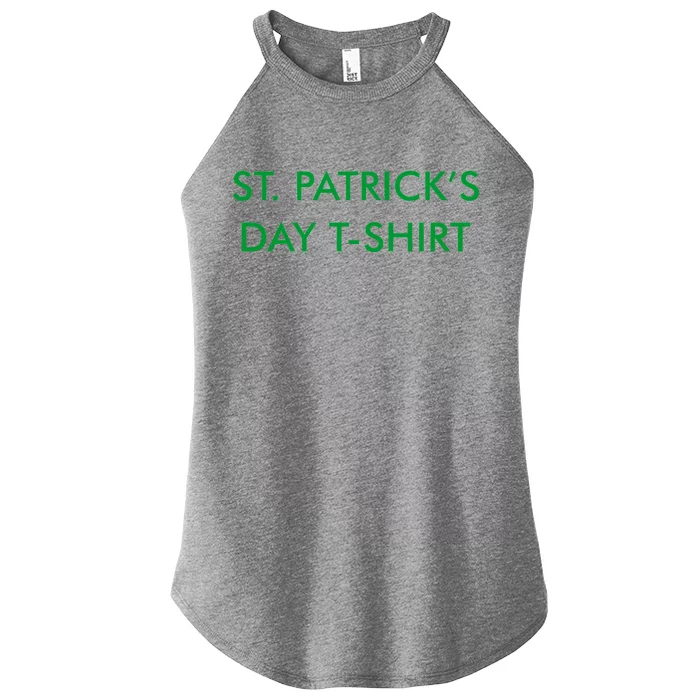 This Is My St. Patrick's Day Shirt Text Logo Women’s Perfect Tri Rocker Tank