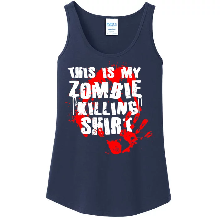 This Is My Zombie Killing Shirt Ladies Essential Tank