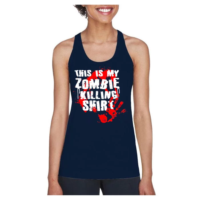 This Is My Zombie Killing Shirt Women's Racerback Tank