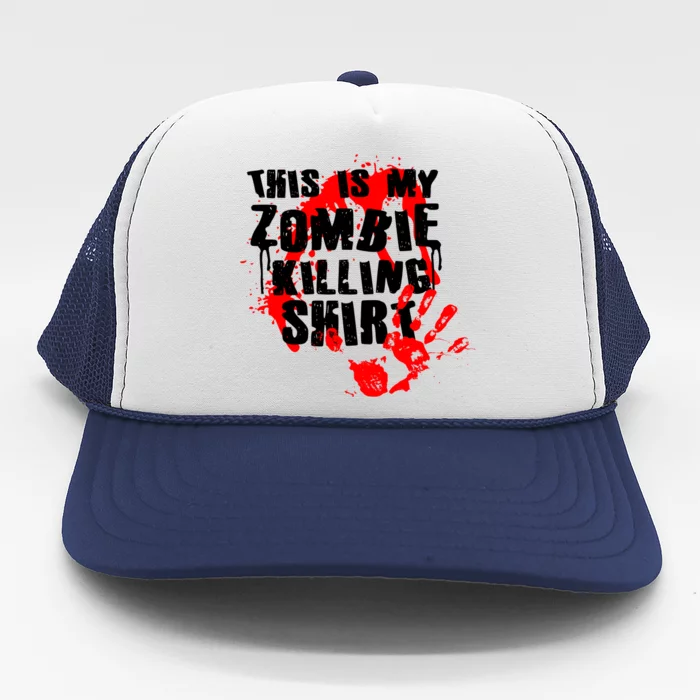 This Is My Zombie Killing Shirt Trucker Hat