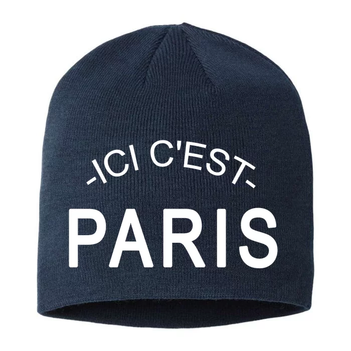 This Is Paris Ici C'est Paris Welcome To Paris 8 1/2in Sustainable Knit Beanie