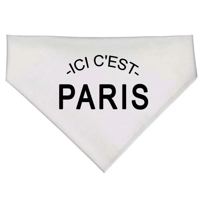 This Is Paris Ici C'est Paris Welcome To Paris USA-Made Doggie Bandana