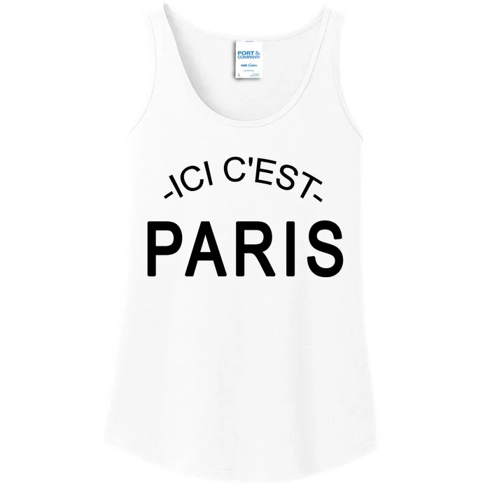 This Is Paris Ici C'est Paris Welcome To Paris Ladies Essential Tank