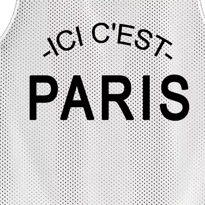 This Is Paris Ici C'est Paris Welcome To Paris Mesh Reversible Basketball Jersey Tank