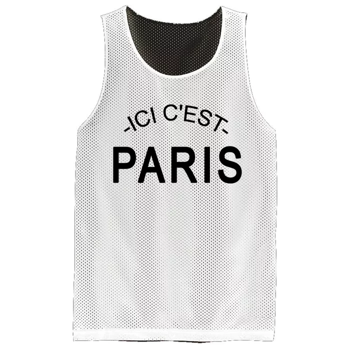 This Is Paris Ici C'est Paris Welcome To Paris Mesh Reversible Basketball Jersey Tank