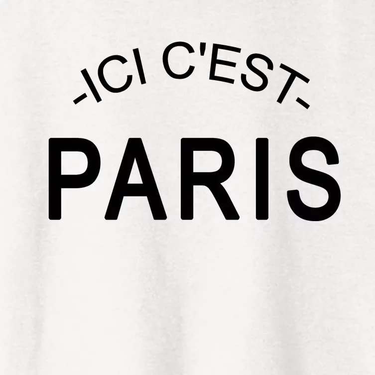 This Is Paris Ici C'est Paris Welcome To Paris Women's Crop Top Tee