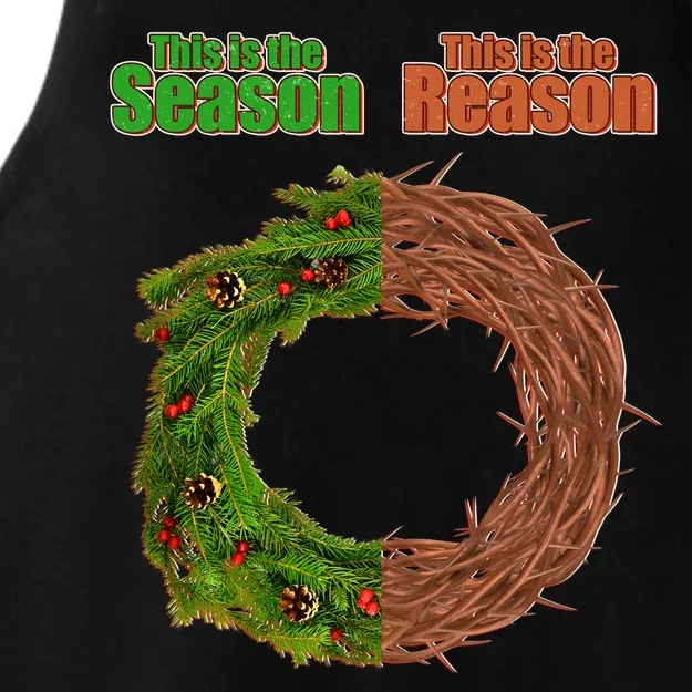 This Is The Season This Is The Reason Christian Ladies Tri-Blend Wicking Tank