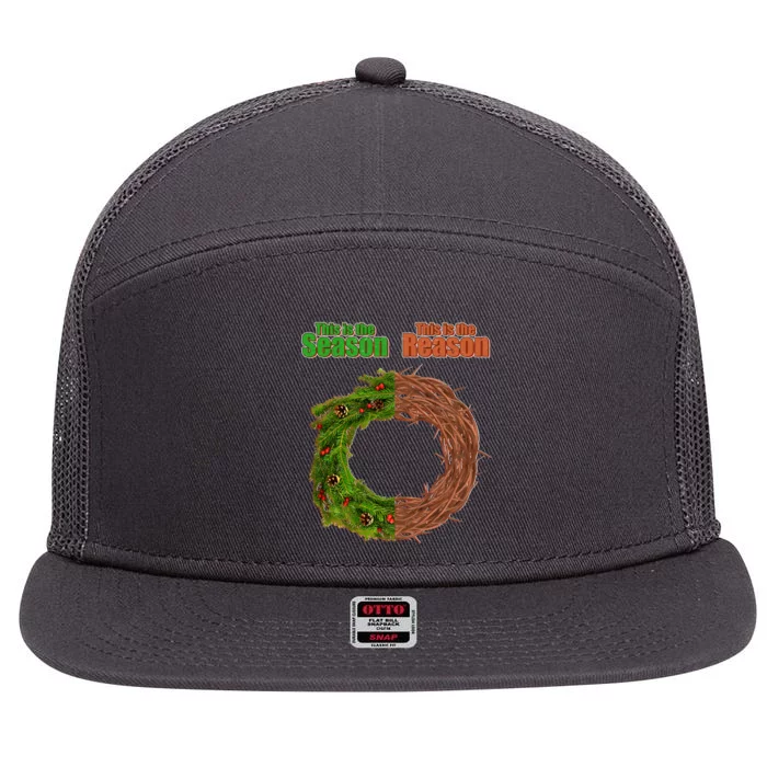 This Is The Season This Is The Reason Christian 7 Panel Mesh Trucker Snapback Hat