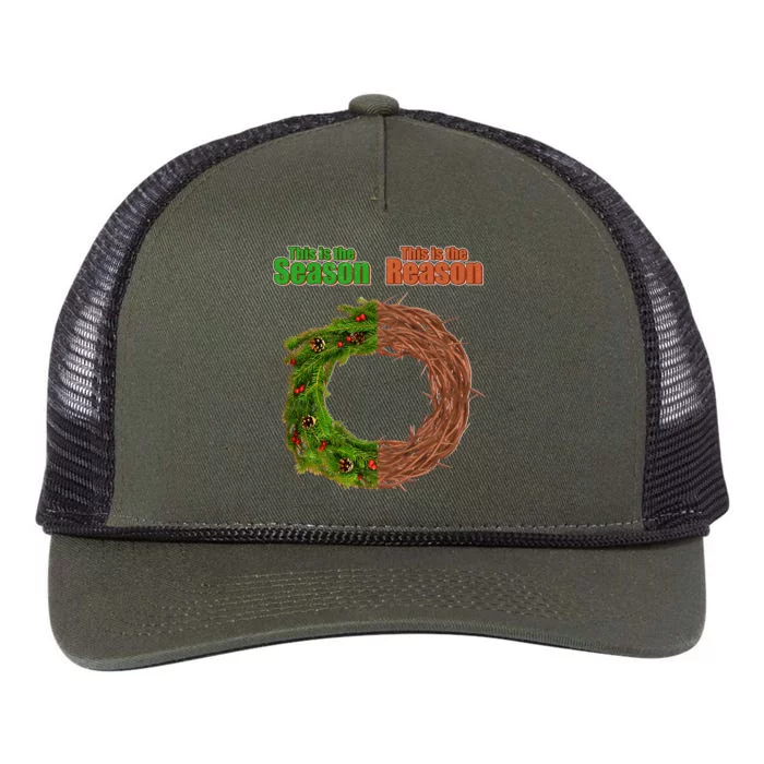 This Is The Season This Is The Reason Christian Retro Rope Trucker Hat Cap