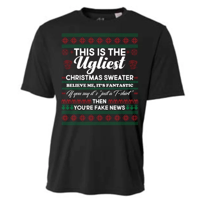 This Is The Ugliest Christmas Sweater Trump Cooling Performance Crew T-Shirt