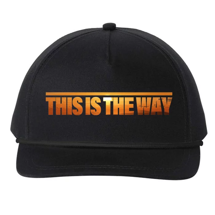 This Is The Way Space Western Snapback Five-Panel Rope Hat