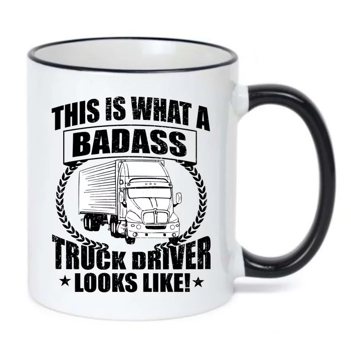 This Is What A Badass Truck Driver Looks Black Color Changing Mug