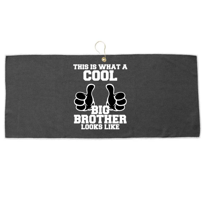 This Is What A Cool Big Bro Looks Like Large Microfiber Waffle Golf Towel