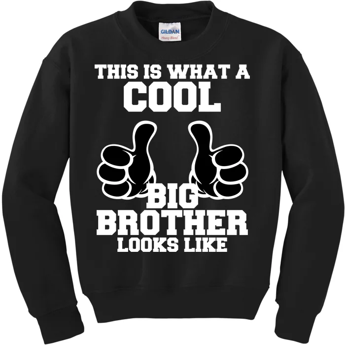 This Is What A Cool Big Bro Looks Like Kids Sweatshirt