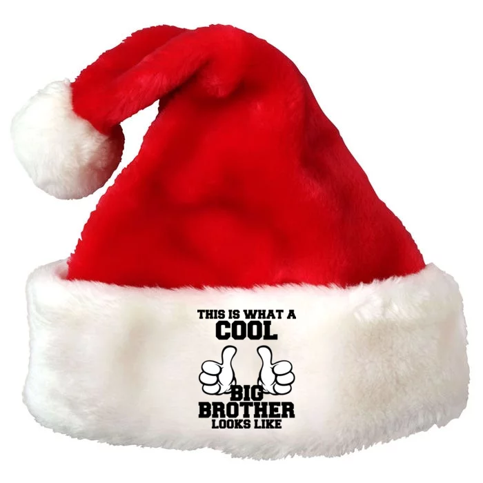 This Is What A Cool Big Bro Looks Like Premium Christmas Santa Hat