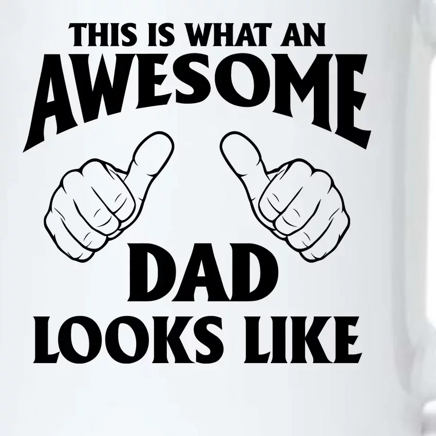 This is What an Awesome Dad Looks Like Black Color Changing Mug