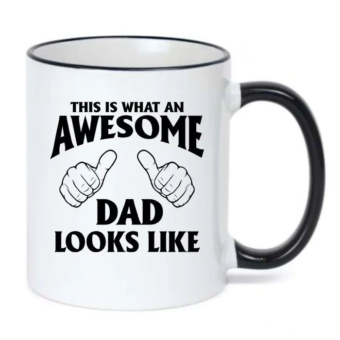 This is What an Awesome Dad Looks Like Black Color Changing Mug