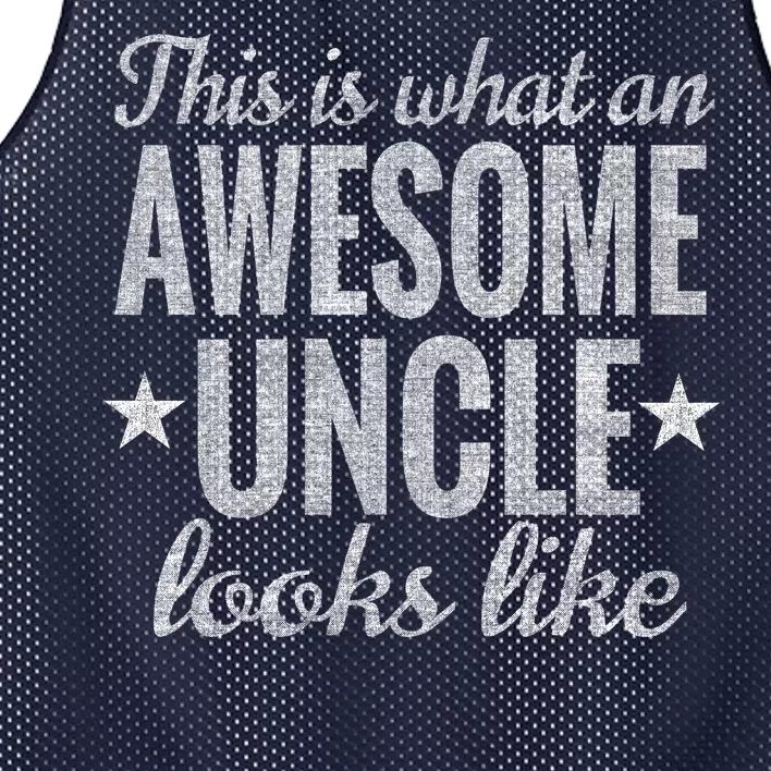 This Is What An Awesome Uncle Looks Like Mesh Reversible Basketball Jersey Tank