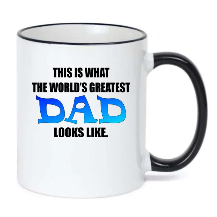 This Is What The World's Greatest Dad Looks Like Black Color Changing Mug