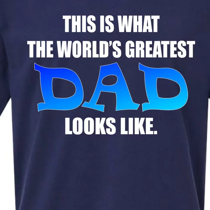 This Is What The World's Greatest Dad Looks Like Sueded Cloud Jersey T-Shirt