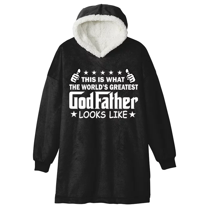 This Is What The World's Greatest GodFather Looks Like Hooded Wearable Blanket