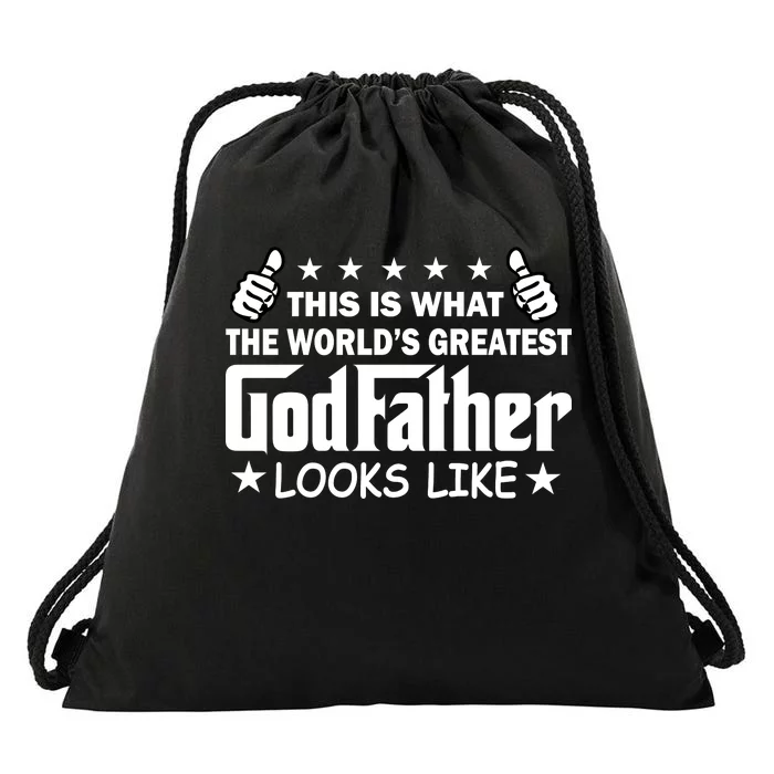 This Is What The World's Greatest GodFather Looks Like Drawstring Bag