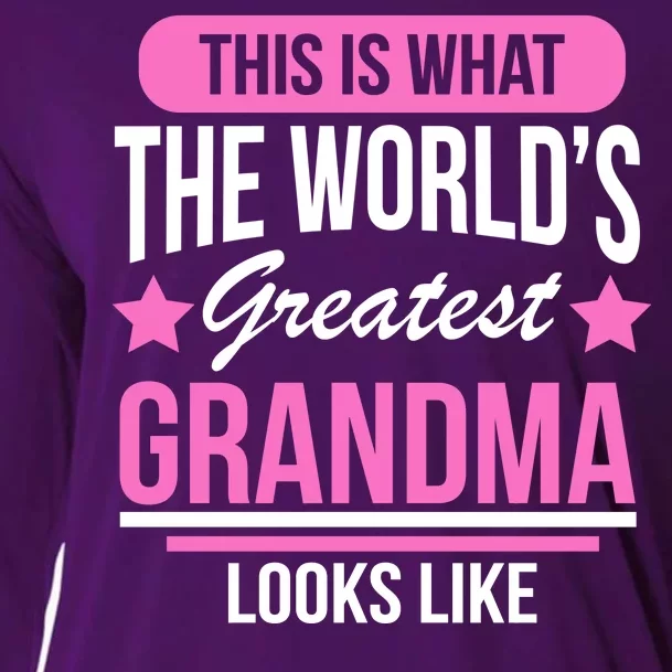 This Is What The Worlds Greatest Grandma Looks Like Cooling Performance Long Sleeve Crew