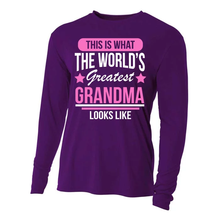 This Is What The Worlds Greatest Grandma Looks Like Cooling Performance Long Sleeve Crew