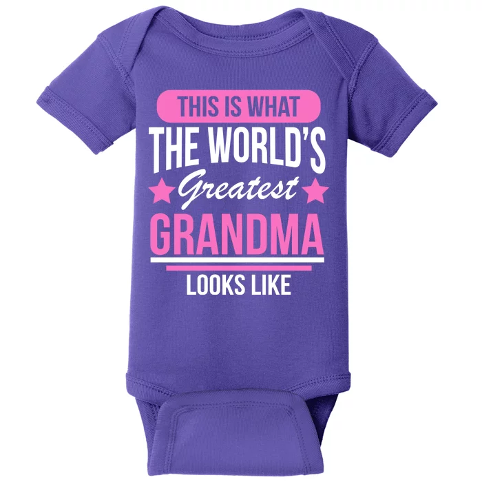 This Is What The Worlds Greatest Grandma Looks Like Baby Bodysuit