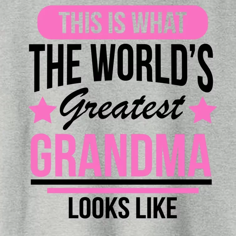 This Is What The Worlds Greatest Grandma Looks Like Women's Crop Top Tee