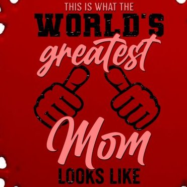 This Is What The World's Greatest Mom Looks Like Oval Ornament