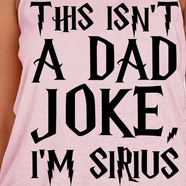 This Isn't A Dad Joke I'm Sirius Women's Knotted Racerback Tank