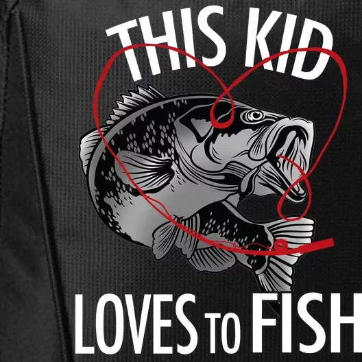 This Kid Loves To Fish City Backpack