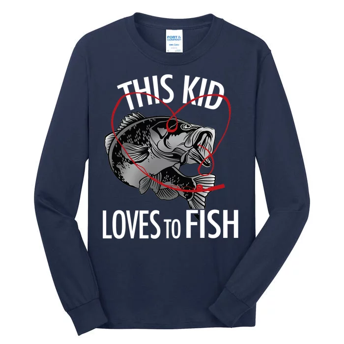 This Kid Loves To Fish Tall Long Sleeve T-Shirt