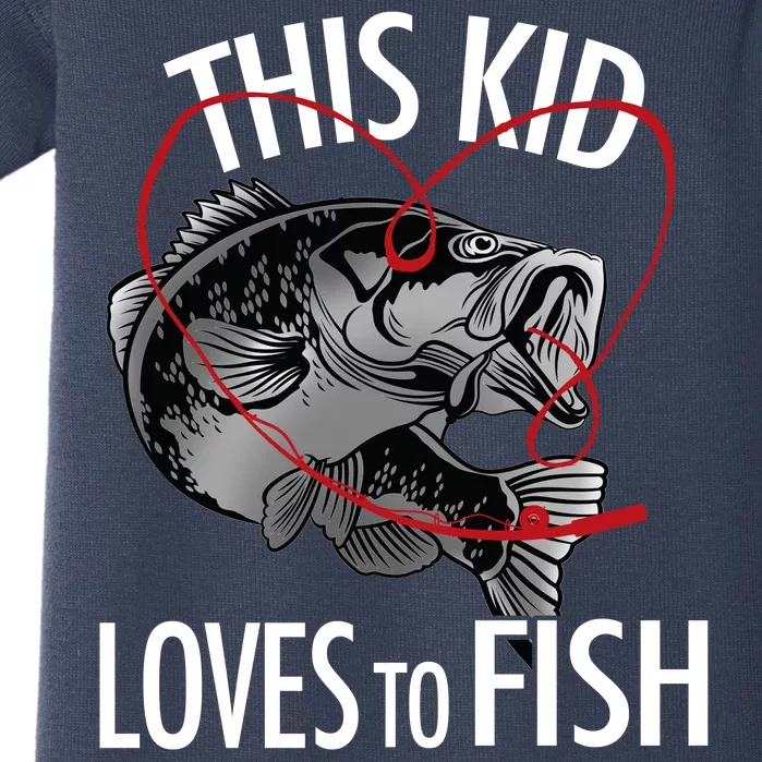 This Kid Loves To Fish Baby Bodysuit