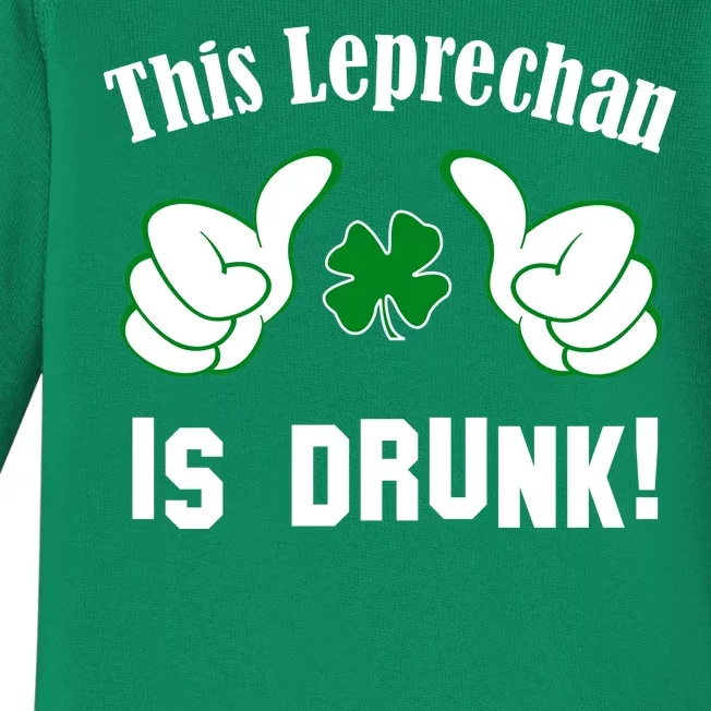 This Leprechaun Is Drunk Baby Long Sleeve Bodysuit