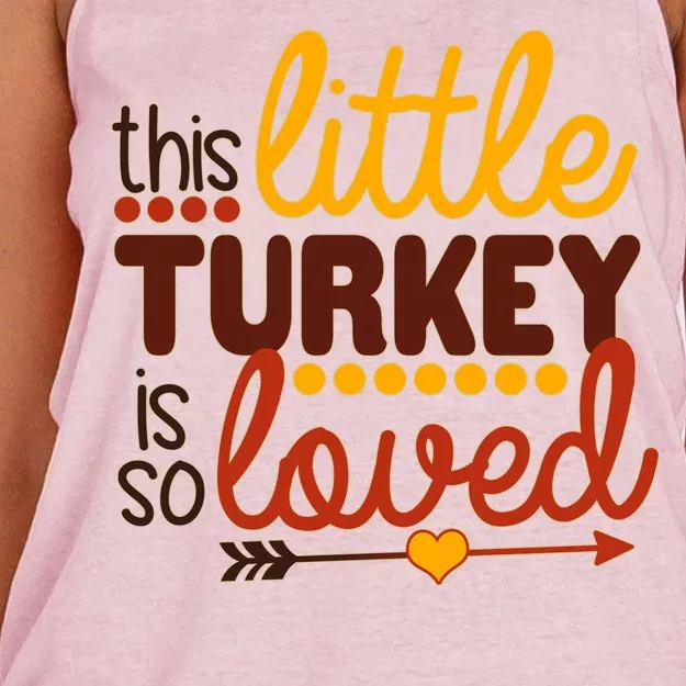 This Little Turkey Is So Loved Women's Knotted Racerback Tank