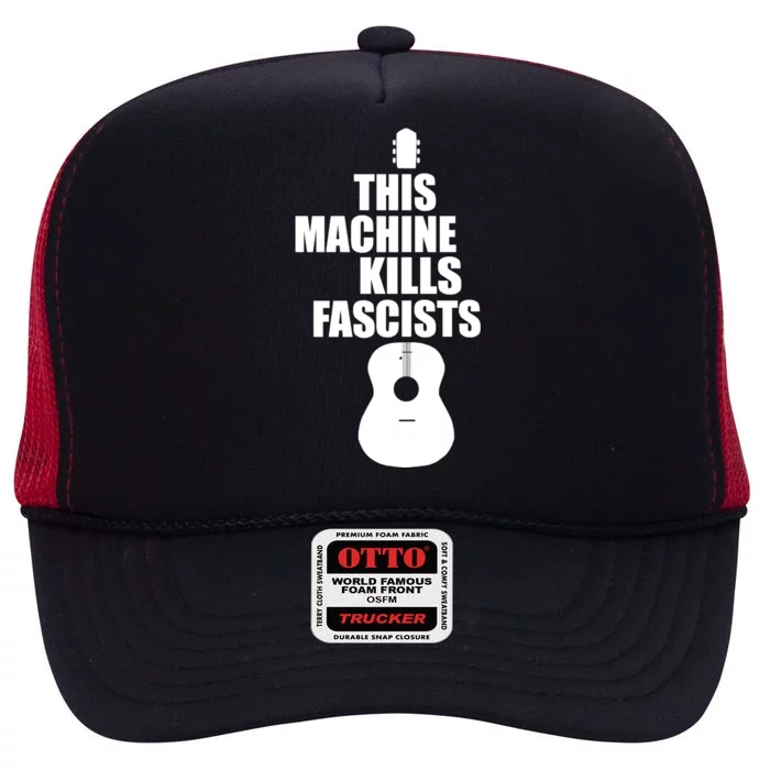 This Machine Kills Facists High Crown Mesh Trucker Hat