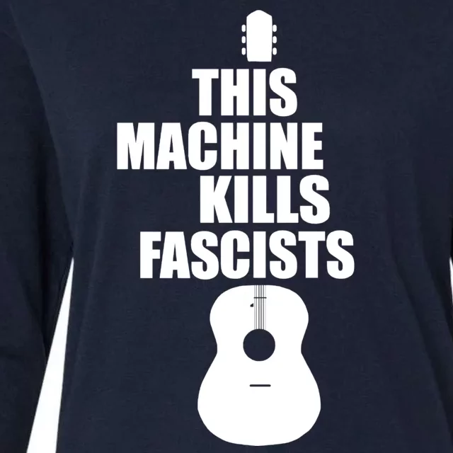 This Machine Kills Facists Womens Cotton Relaxed Long Sleeve T-Shirt