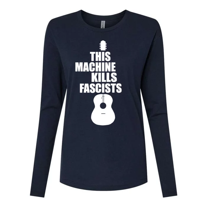 This Machine Kills Facists Womens Cotton Relaxed Long Sleeve T-Shirt