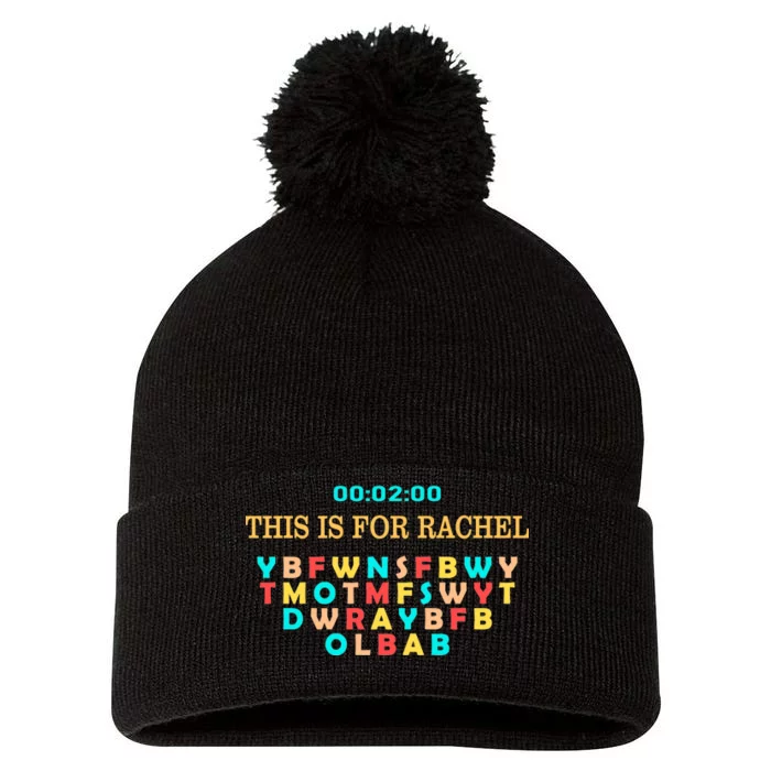 This Message Lasts For Two Minutes Pom Pom 12in Knit Beanie