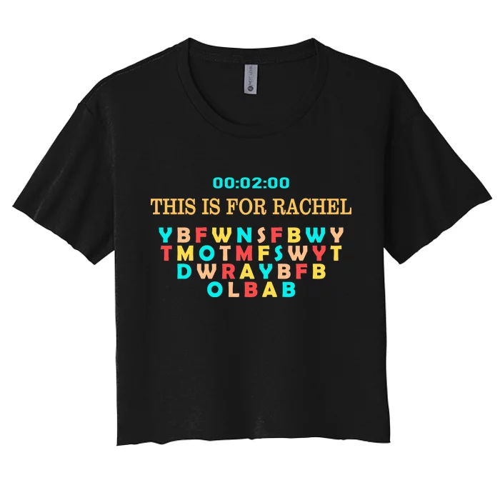 This Message Lasts For Two Minutes Women's Crop Top Tee