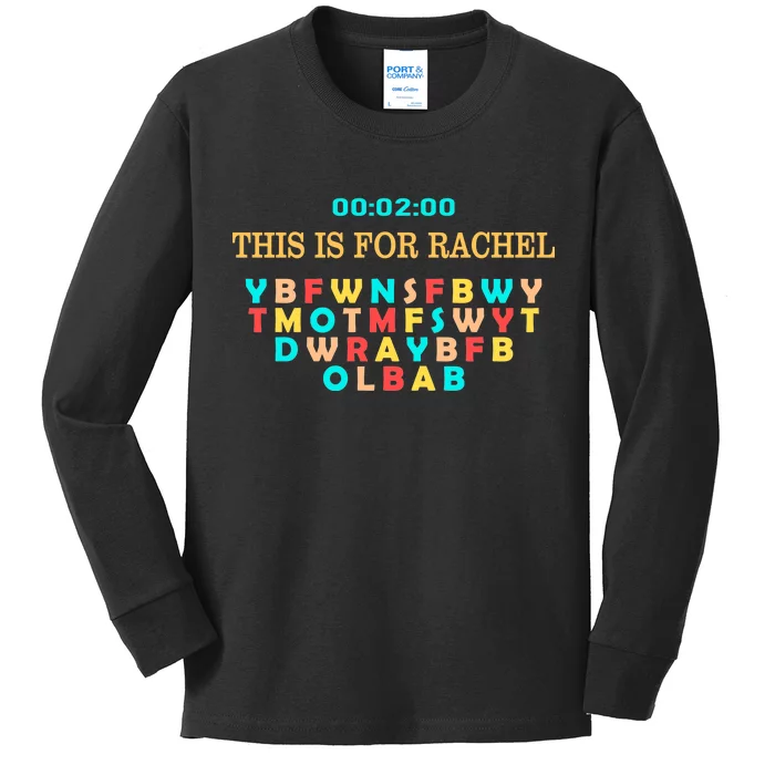 This Message Lasts For Two Minutes Kids Long Sleeve Shirt