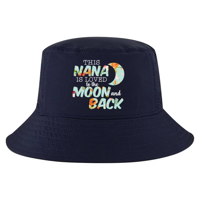 This Nana Is Loved To The Moon And Back Cool Comfort Performance Bucket Hat