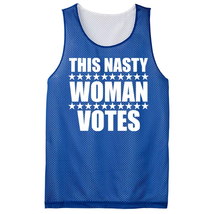 This Nasty Woman Votes Mesh Reversible Basketball Jersey Tank