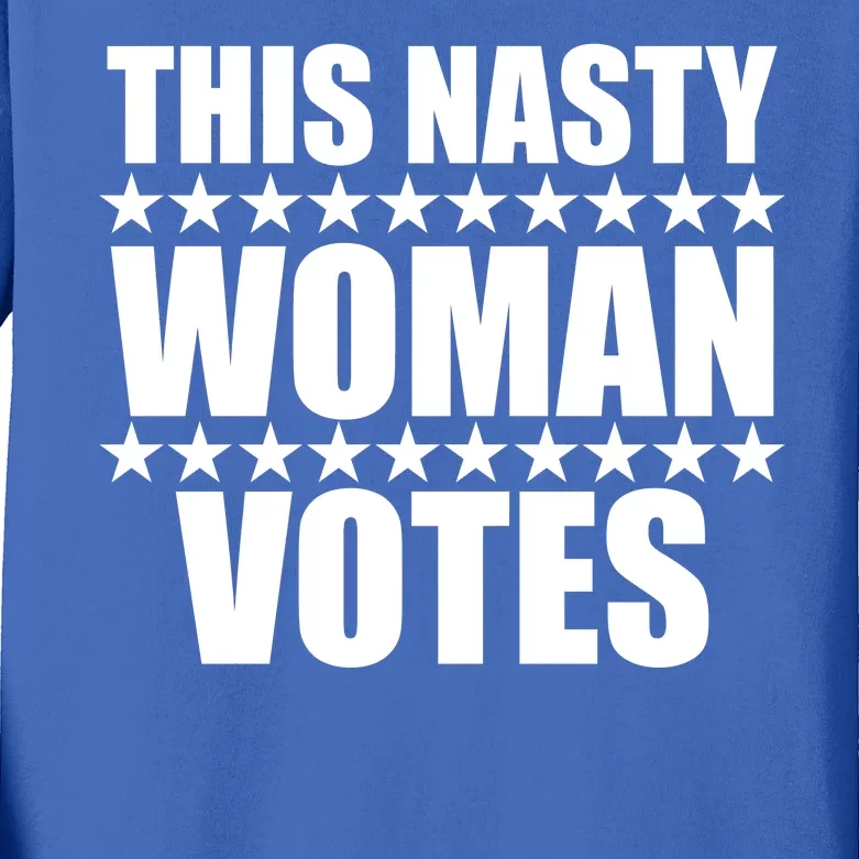 This Nasty Woman Votes Kids Long Sleeve Shirt