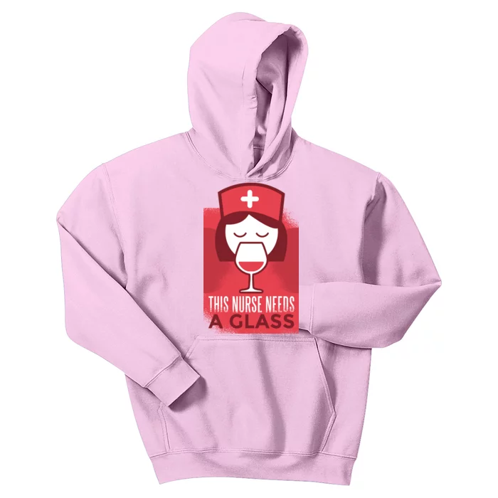 This Nurse Needs A Glass Kids Hoodie