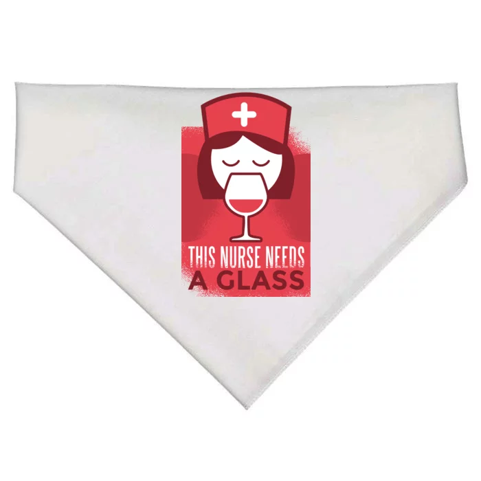 This Nurse Needs A Glass USA-Made Doggie Bandana