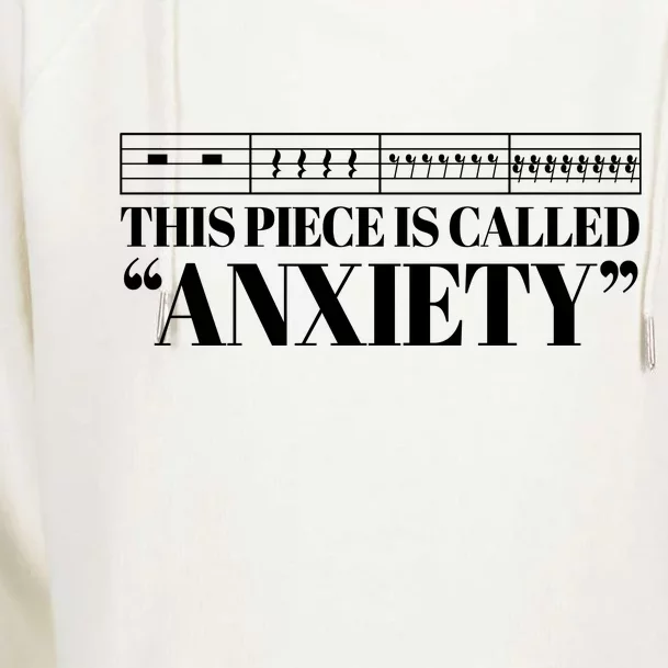 This Piece Is Called Anxiety Funny Womens Funnel Neck Pullover Hood