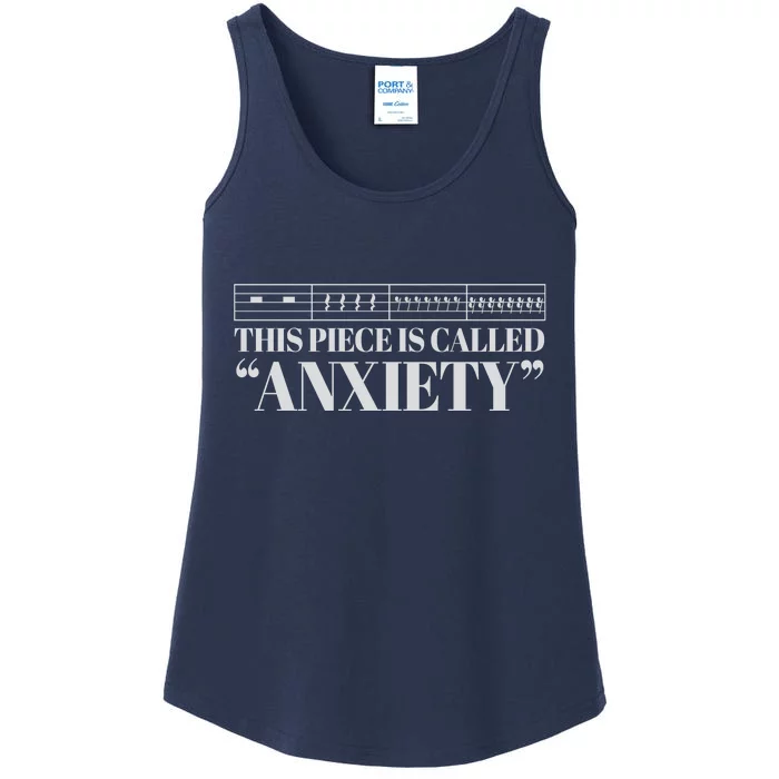 This Piece Is Called Anxiety Funny Ladies Essential Tank